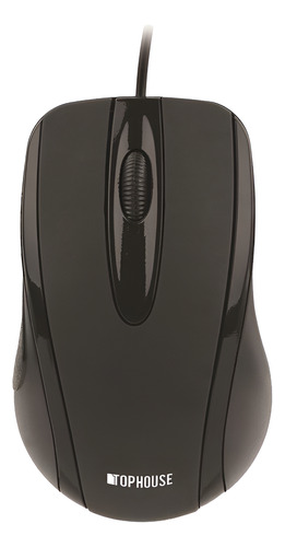 Combo Teclado Mouse Top House Kb378 Alámbrico Español Color Negro Negro