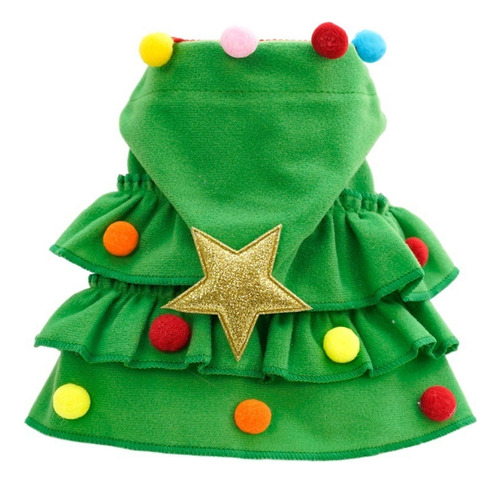 Ropa Navideña For Mascotas Capa Bicolor