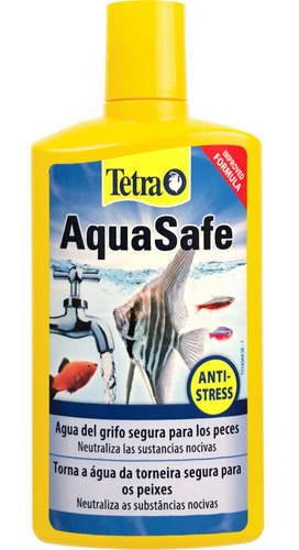 Tetra Aquasafe 250 Ml Anticloro Acuario