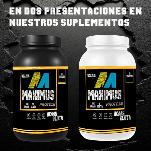 Bcaas + Glutamina Maximus 1kg Varios Sabores Limón