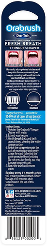 Orabrush Tongue Scraper, Tongue Cleaner Helps Fight Bad Brea