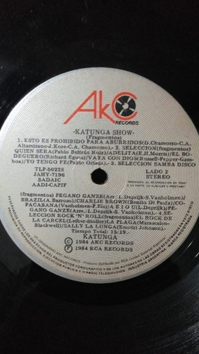 Katunga - Katunga Show (vinilo) 1984 Ex (Usado)