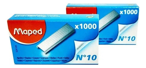 Pack X 5 Cajas Broches Maped P Abrochadora Nº 10 X 1000 Un