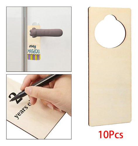 10 Piezas Perillas De Puerta De Madera Sin Rectángulo