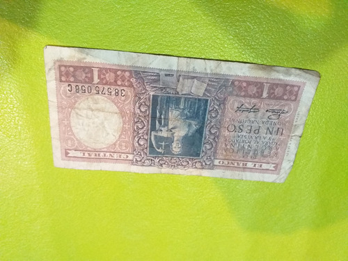 Billete De 1 Peso Moneda Nacional. Leyes 12962 Y 13571. 1947