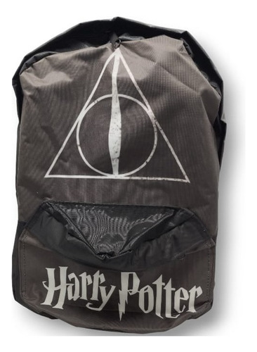 Mochila Backpack Escolar De Harry Potter Vinipiel Color Gris