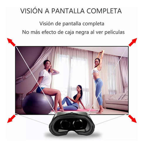 Audífonos Vrg Pro 3d Vr Con Luz Azul, Protección Ocular 3d