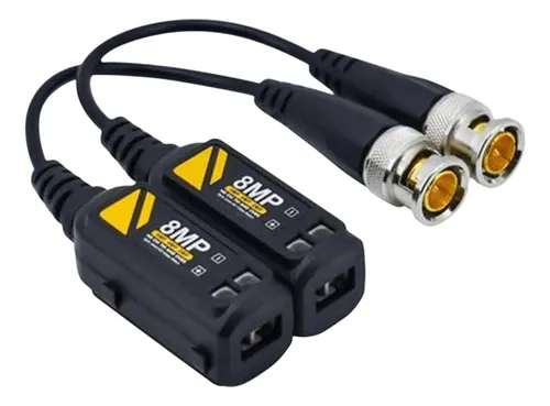 Convertidor Video Utp Cámara Seguridad Balun Alta Velocidad