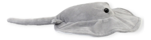 Mantarraya De Peluche Gris Suave Juguete Animales 30cm Largo
