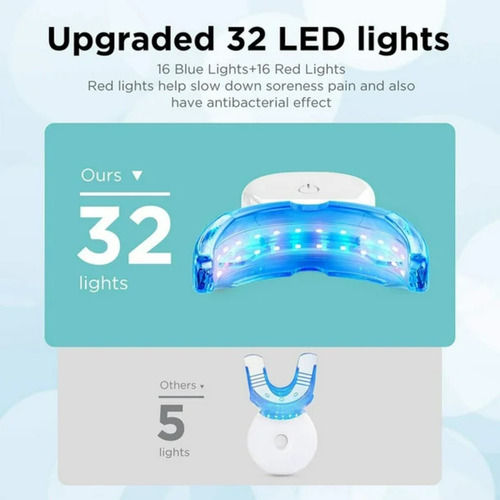 Luz Blanqueador Dental Led Uv Repara Esmalte Dientes Blancos