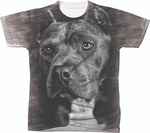 Imagem 1 de 2 de Camiseta Camisa Blusa Personalizada Cachorro Pit Bull 05
