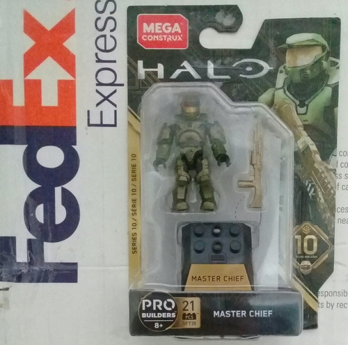 Jefe Maestro Heroes Halo 10 Aniversario Mega Construx.