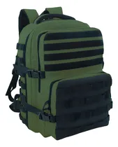 Comprar Mochila Táctica Trekking Camping Mochilero Viaje 37l Cordura Color Verde Musgo Diseño De La Tela Lisa