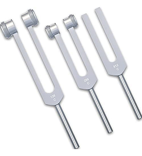 3 Diapasones De Aluminio Quirurgicos En Linea C 128/256/512