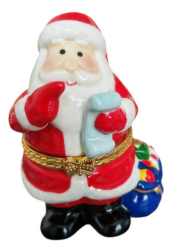 3 Joyero Navideño Con Bisagras Para Decoración Papá Noel