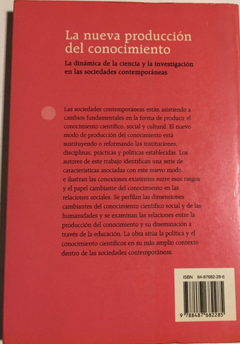 Libro La Nueva Produccion Del Conocimiento Ed. Pomares