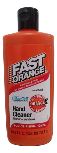 Limpiador De Manos Permatex Fast Orange 