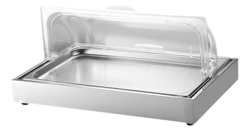 Bandeja Fría Para Servir En Buffet Plato Refrigerado Plata