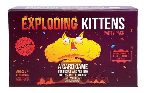 Exploding Kittens Party Pack - Juego De Mesa Para Imprimir