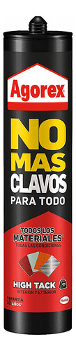 Adhesivo Montaje No Mas Clavos Para Todo Blanco Agorex 446g