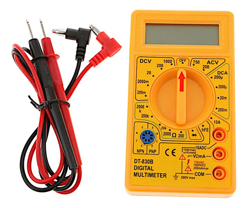 Multimetro Tester Digital Probador Voltaje Dt-830