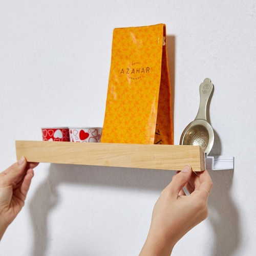 Imagen 6 de 10 de Estante Metal Para Cocina Con Frente Imantado De Madera