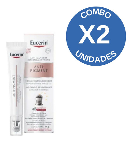 Pack X2 Eucerin Contorno Anti-pigment  De Ojos 15 Ml