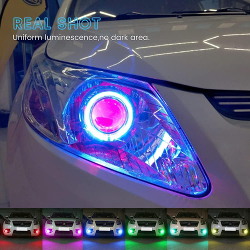 Everbrightt 1 Juego De Anillos De Halo Led Rgb De 60 Mm...