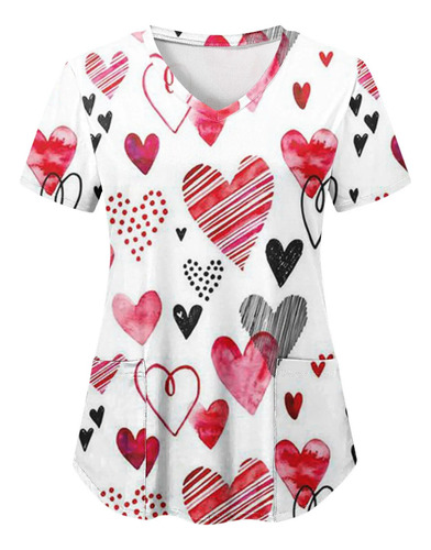 Uniforme De Trabajo Para El Día De San Valentín, Blusa De En