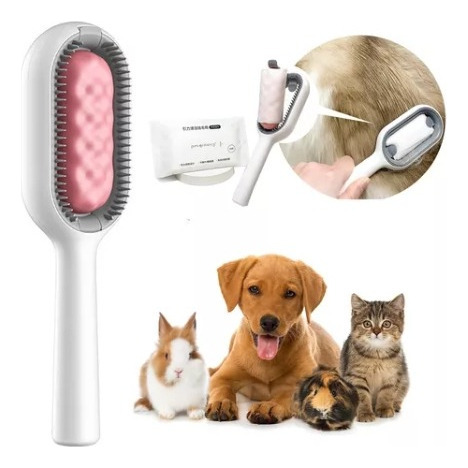 Cepillo De Pelo Gato Peine Limpieza Masaje Depilación 1pc