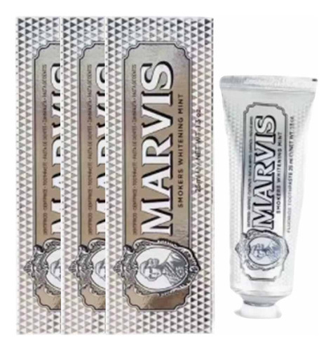Hc Marvis Pasta De Dientes Menta Blanqueadora 3 Varillas