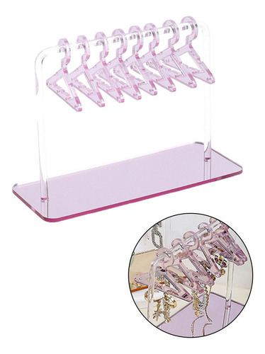Expositor De Pendientes De Acrílico, Bonito Pequeño Rosa