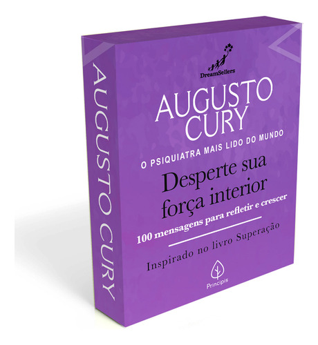 Desperte sua força interior, de Augusto Cury. Editora Principis, capa mole em português