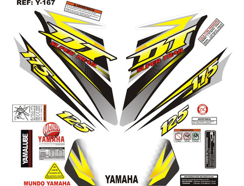 Calcomania Yamaha Dt 175 Y 125