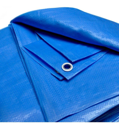 Lona 3x3 Mt Azul Plastica Impermeavel Festa Telhado Multiuso