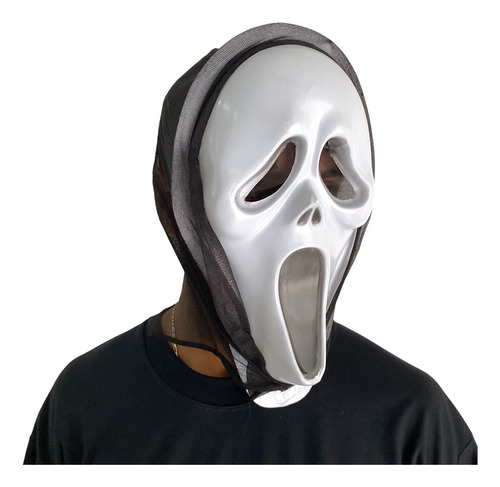 Máscara Filme Pânico C/ Capuz Halloween Cosplay Melhor Preço