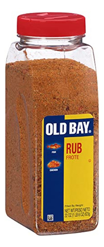 Condimentos Old Bay Rub, 22 Oz - Un Recipiente De 22 Onzas D