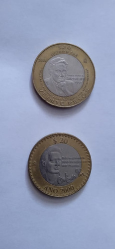 Moneda $20  Octavio Paz Años 2000 Y 2010