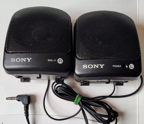 Bocinas Para Walkman Sony Amplificadas Srs-17 Made In Japan