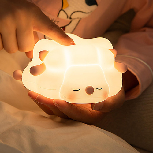 Lámpara De Mesa Con Luz De Noche, Luz De Noche De Silicona