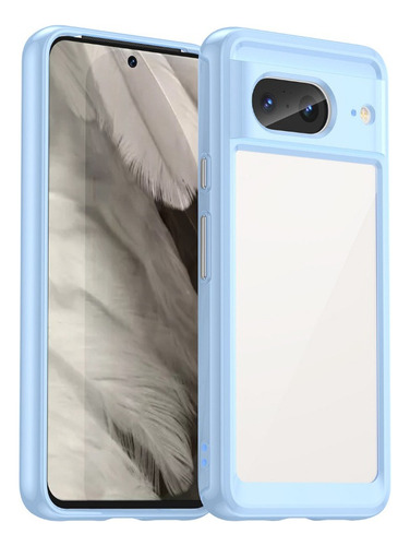 Funda Para Google Pixel 8 Silicona Transparente Piel