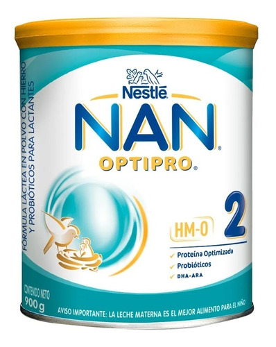 Fórmula Infantil Nan 2 Optipro X 900 Gr