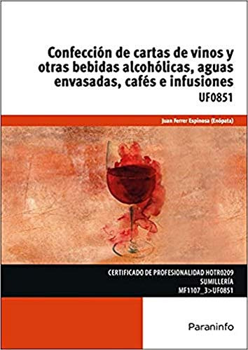 Libro Confección De Cartas De Vinos Y Otras Bebidas Alcohóli