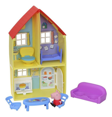 Casa De Peppa Pig Con 2 Figuras Incluidas Color Tradicional