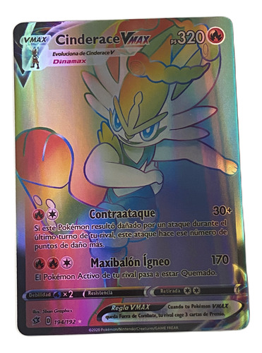 Juego De Carta Pokemon Alternativa Rare Cinderace Pa320