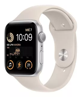 Apple Watch Se (2da Gen) (gps) Aluminio Blanco De 44 Mm Blanco Estelar Correa Deportiva Blanco Estelar