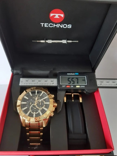 Imagem 4 de 8 de Relógio Technos Masculino Os2aajac 4p Oficial Nfe
