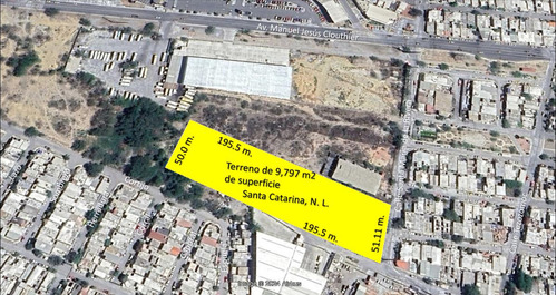 Terreno En Venta De 9,797 M2 En Santa Catarina, N. L.