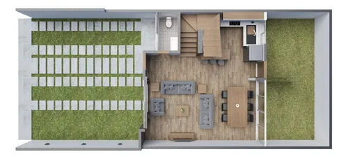 Casa Nueva De 3 Habitaciones Con Jardín Y Estacionamiento