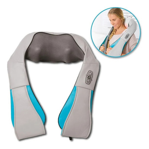 Masajeador De Cuello Y Hombros Shiatsu Massager Color Gris